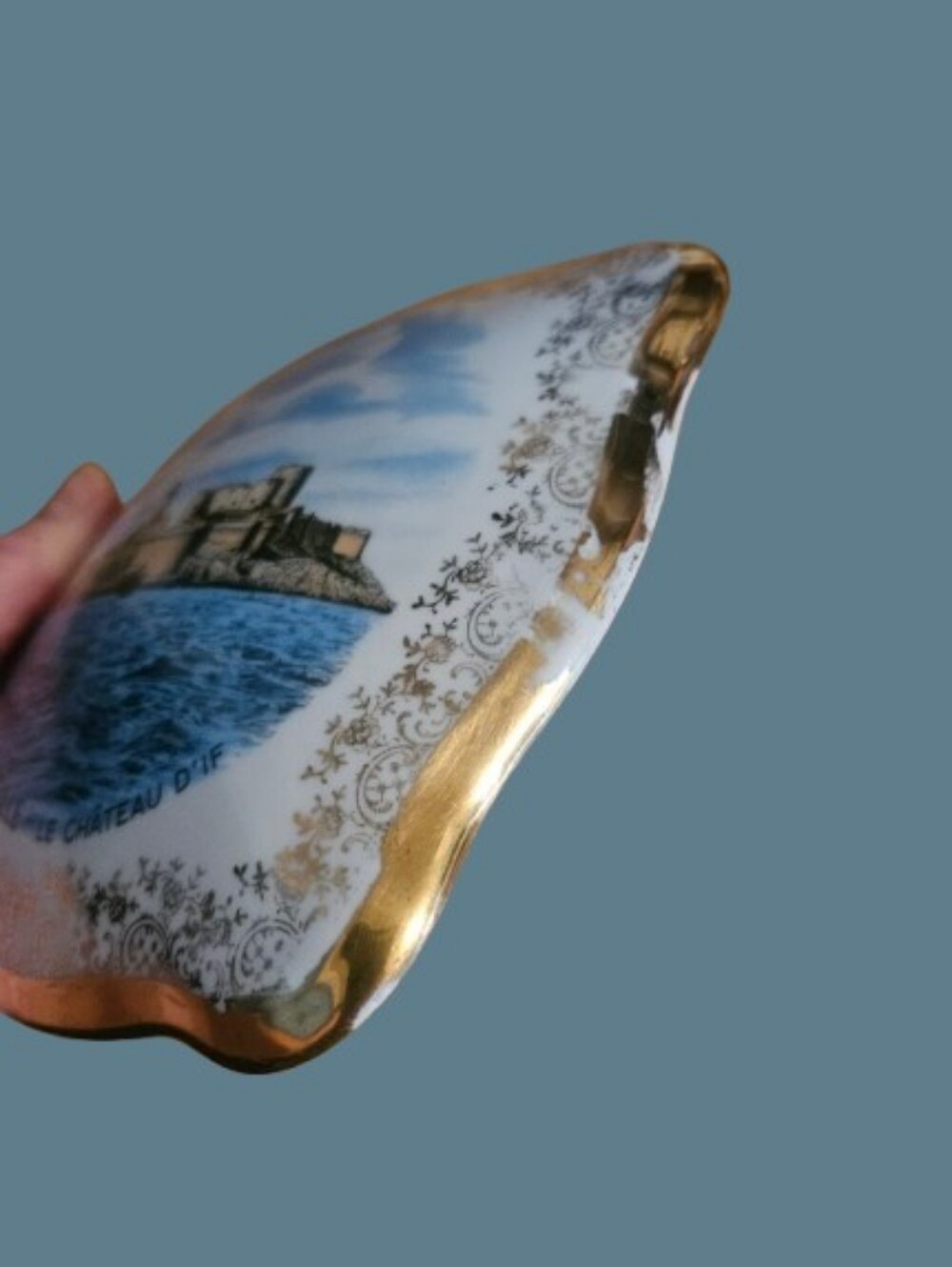 *Limoges France Dresser Box Marseille Château d'If Porcelain Jewelry Casket Box - Picture 6 of 6